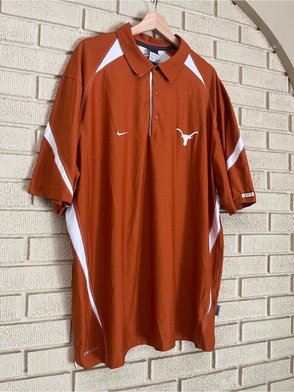 Nike Texas Longhorns Polo Shirt Burnt Orange Size XXL
